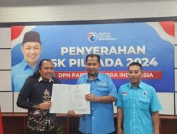 Enos – Yudha Terima B1KWK Dari Partai Gelora