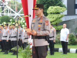 Usai Pimpin Apel Pagi, Kapolda Sumsel Halal Bihalal Bersama Pejabat Utama Dan Personel