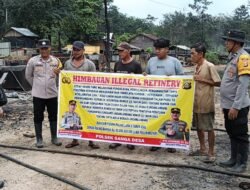 Polsek Sanga Desa Fokus Sosialisasi Tutup Illegal Refinery, Bantah Isu Adanya Setoran