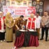 Wujud Nyata Bantu Masyarakat, Camat Kemuning dan PMI Kota Palembang laksanakan Donor Darah